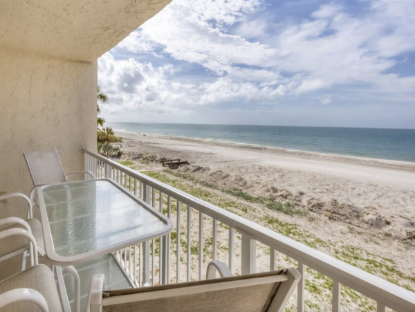 Two Bedroom Beach Condo Communal Pool  Longboat Key